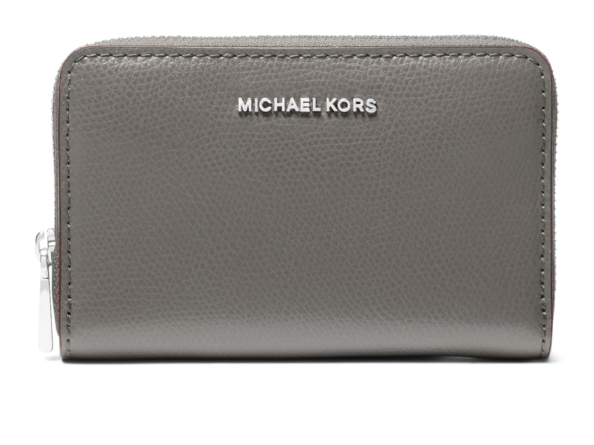 Michael Kors Womens, Jet Set Small Zip Around Card Case, Slate, One Size
