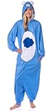 Care Bears Hooded Union Suit Footless One Piece Costume Pajama For Men or Women
