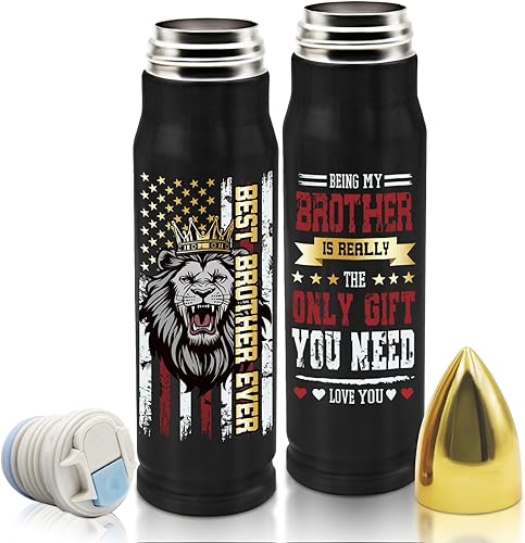 Miniatura 19 de Regalos para hermano, vaso de hermano de 17 onzas con tapa, regalo para hermanos de parte de hermana, regalos para hermanos adultos para boda,