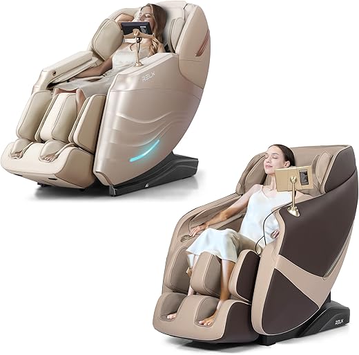 RELX Massage Chair Full Body Zero Gravity SL-Track Shiatsu Massage Chair 12...