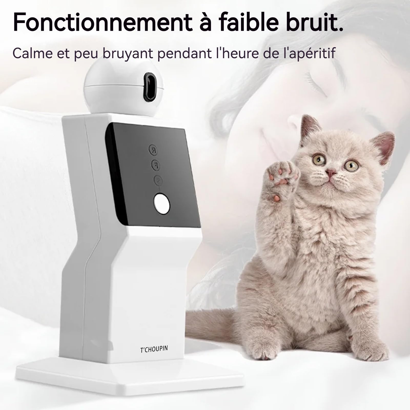 Jouet pour Chat électrique 18x9x9cm - Interactif et Stimulant - 3 Vitesses réglables - Jouet Interactif pour Chat