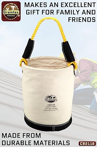 Miniatura 6 de Graintex CB2116 Utility Canvas Bucket Leather Bottom