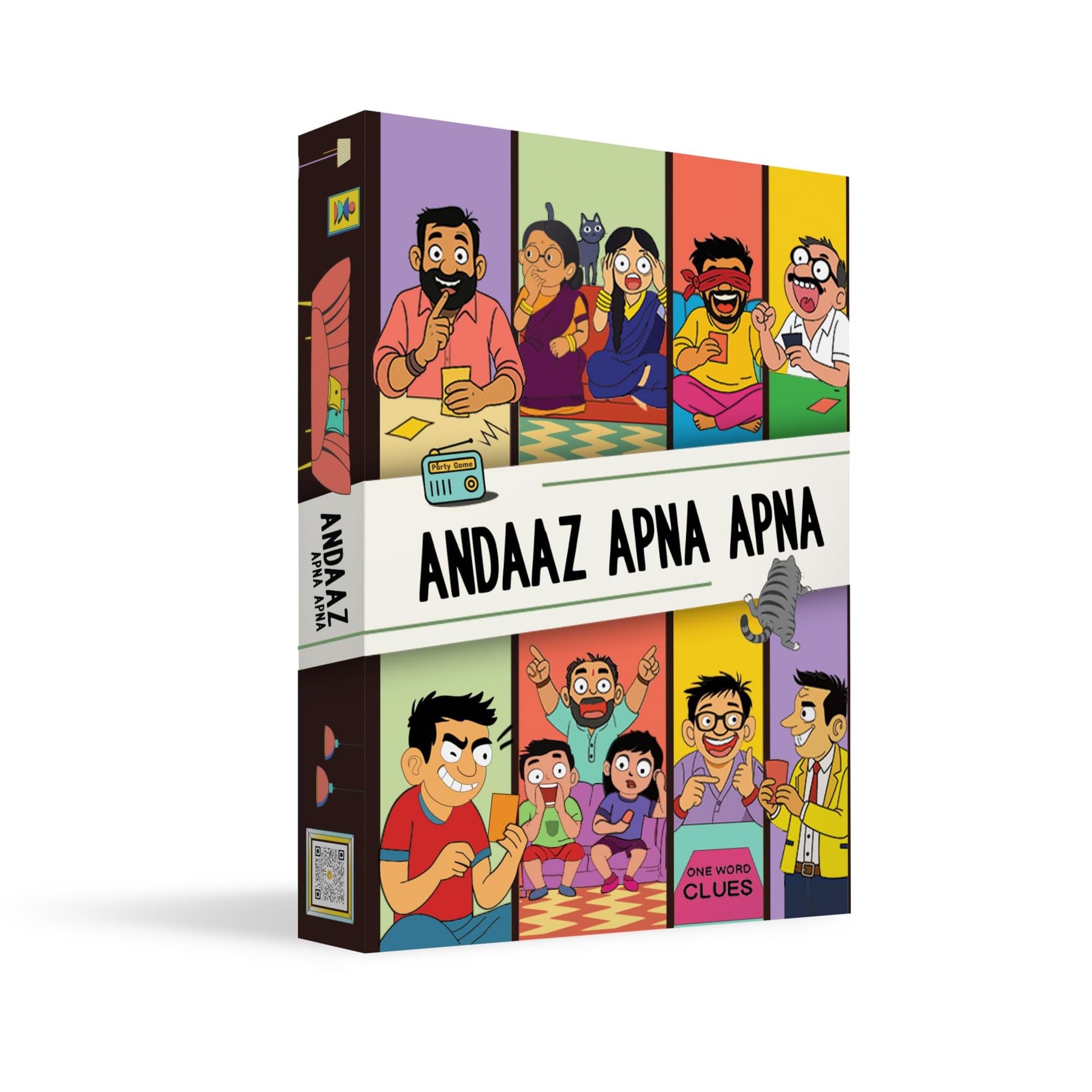 DESI BOARD GAMES Andaaz Apna Apna | Word Guessing Game with Secret Roles for Adults & Family | Like Charades or Taboo, But Smarter | 4–12 Players | Perfect Gift for Game Nights, Parties & Holidays-image-4