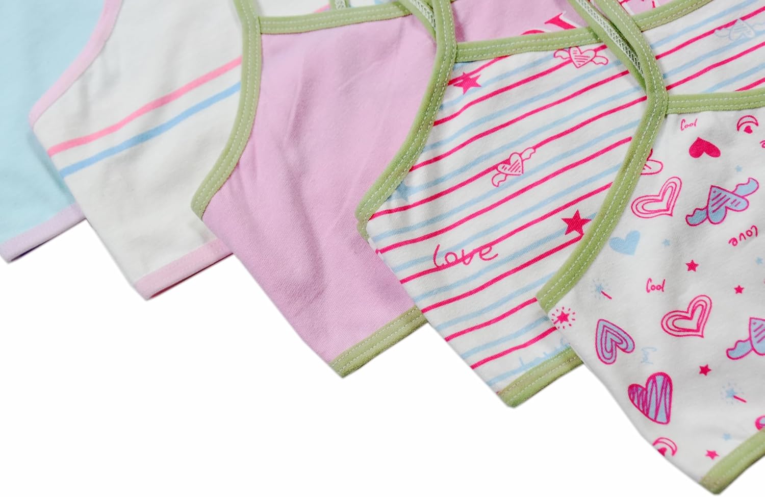 Girls Bra,Starter Bras Crop Cami 10 Pack Training Bras for Girls 8-10 Years