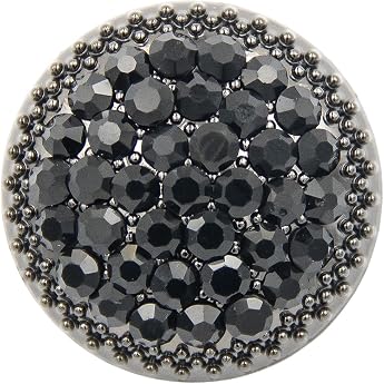 5 Pieces Round Metal Rhinestone Buttons for Clothing DIY Sewing Accessories Wedding Decoration Wholesale Luxury Fashion Decorative Buttons