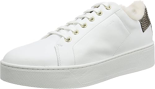 Geox Woman D Skyely Sneakers White/Lt Gold 41, EU: Amazon.co.uk: Shoes \u0026  Bags