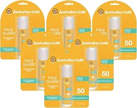 Australian Gold Spf#50 Face Guard Stick 0.5 Ounce (17ml) (Pack of 6)