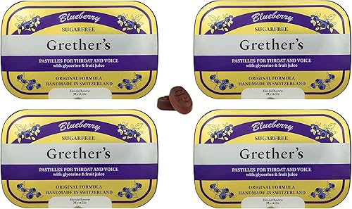 Miniatura 27 de GRETHER'S Remedio de pastillas de arándanos sin azúcar para aliviar la boca seca, calmante para la garganta y una voz saludable, regalo