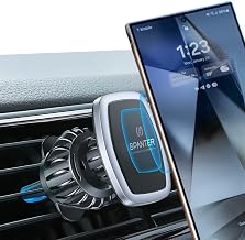 SPANTER Magnetic Phone Holder Stand for Car - AC Vent Mount, HaloLock, MagSafe Compatible, 360° Rotation, Single-Handed Us... - Review, Price and Buying Guide