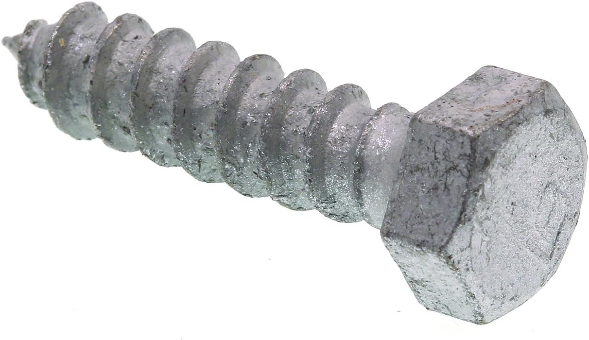 Prime-Line 9056123 Hex Lag Screws, 3/8 In. X 1-1/2 In., A307 Grade A Hot Dip Galvanized (25 Pack)