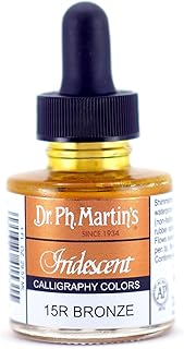 Dr. Ph. Martin's Iridescent Calligraphy Color, 1.0 oz, Bronze