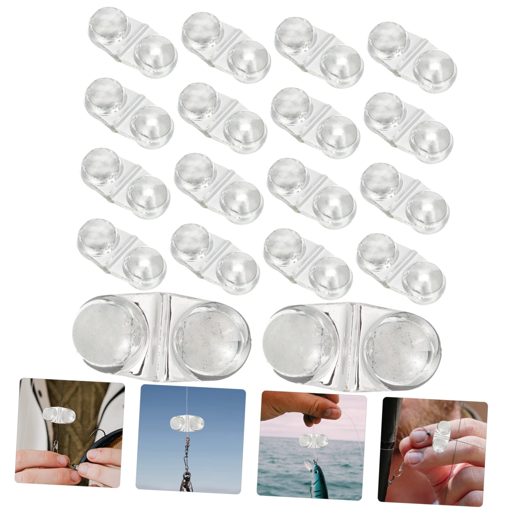 MUELODSIC Durable Abs Material 25pcs Fishing Bells Dual Alert for Rods Perfect for Your Outdoor