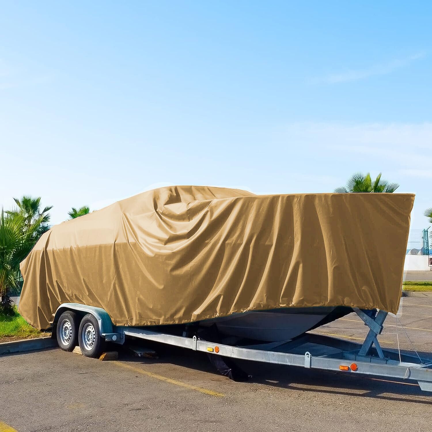 10' x 12' Tan Beige Heavy Duty 12 mil Poly Tarp Canopy Patio Carport Camping
