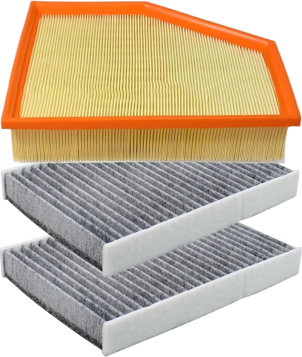 Engine Cabin Air Filters Compatible with BMW X5 X7 X6 BMW5 530i 540i 530e 740i 745e 745Le xDrive 840i Gran Coupe xDrive BMW Engine Cab AC Air Filtration 13718577170 64119366401 64115A1BDB6