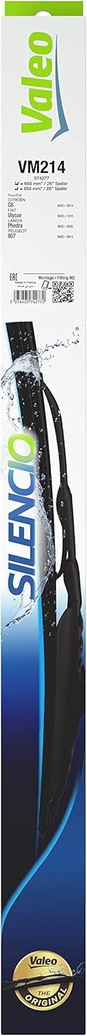 Valeo Silencio Wiper Blade VM214 574277 Front Length: 650mm/650mm Set of 2 Wiper Blades (for Left and Right Hand Drive Vehicles)