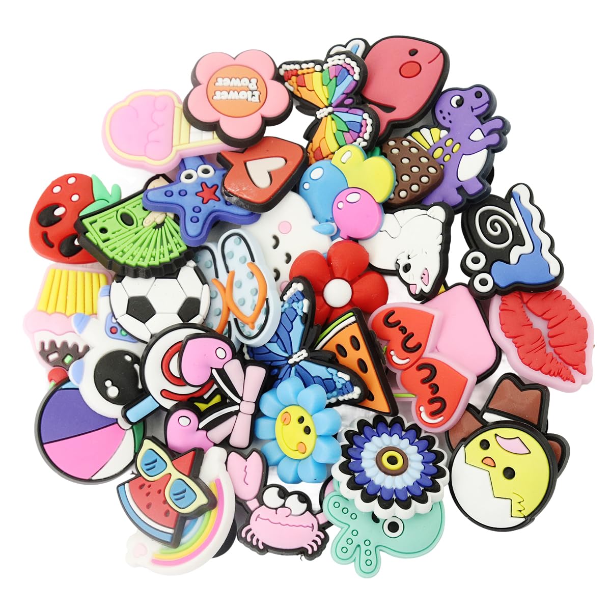 MAYCREATE® Clog Slippers Charms Assorted Cartoon Clog Slipper Charm for Girls Rubber Charms for Clogs Slipper Casual Decoration Charm Fashion Clogs