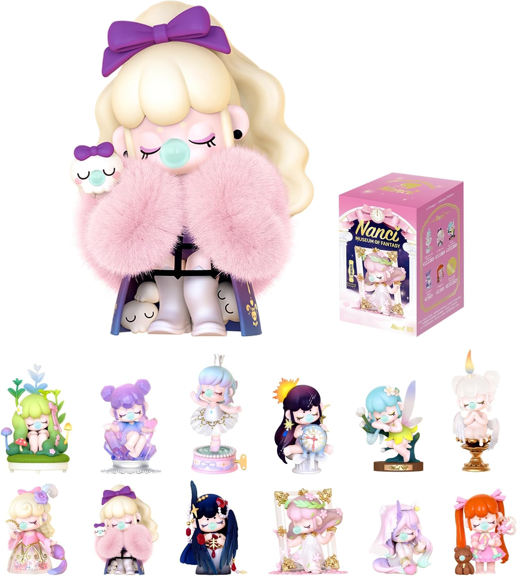 - ROBOTIME Nanci Blind Box 1PC Surprise Action Figure Collectible Kawaii Figures Random Art Toys Hot Figure Dolls Creative Gifts (Museum of Fantasy)