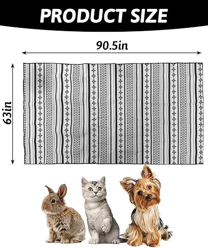 Vista 49 de BNOSDM Alfombra grande lavable de 79 x 55 pulgadas para conejos, almohadilla antideslizante grande para conejos, cojín reutilizable de conejo