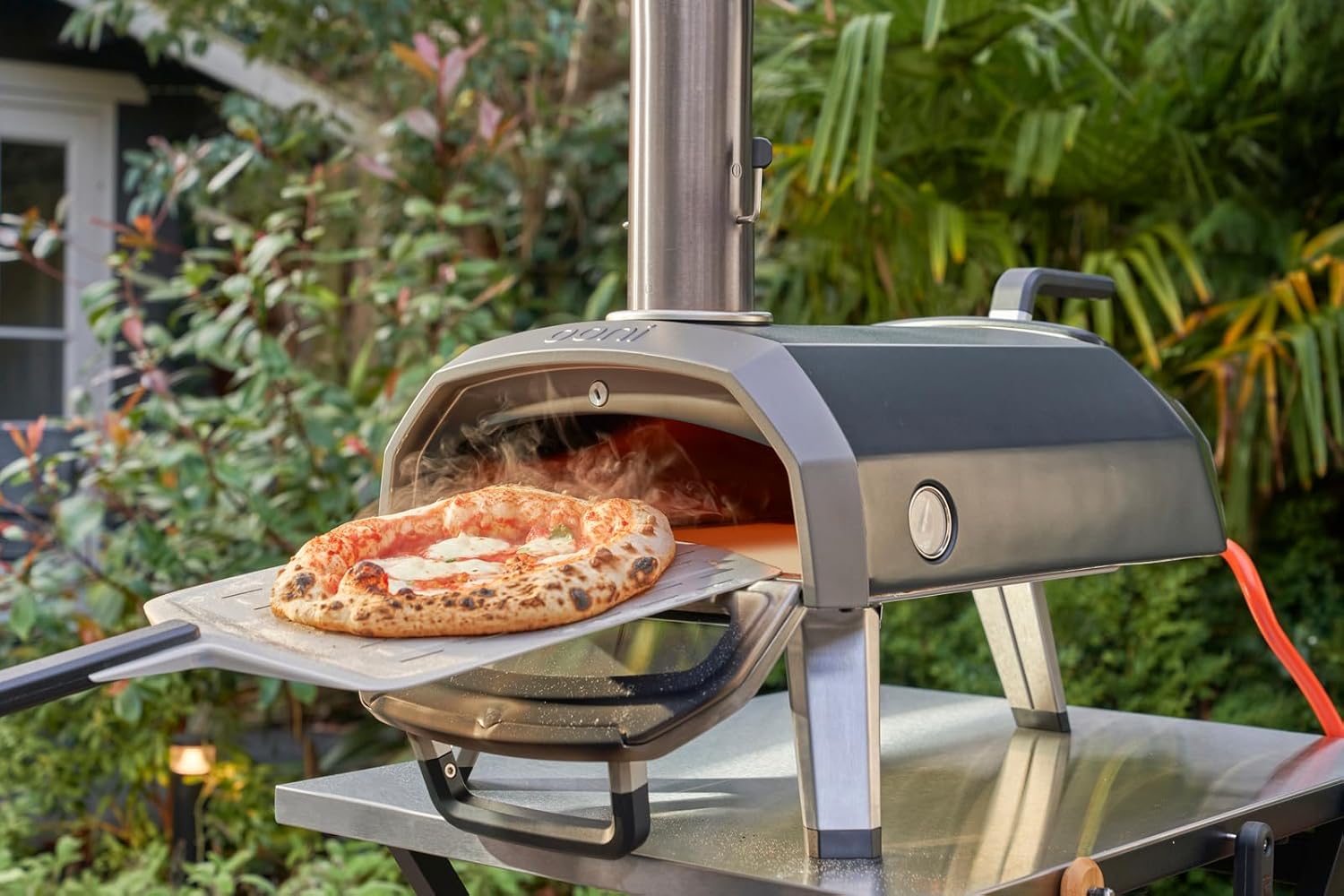 Ooni Karu 12/2/12G Gas Burner - 28mbar Propane Gas Burner For Ooni - Includes Gas Regulator and Hose, Pizza Oven Gas Burner Attachment, Gas Converter, Pizza Oven Accessories