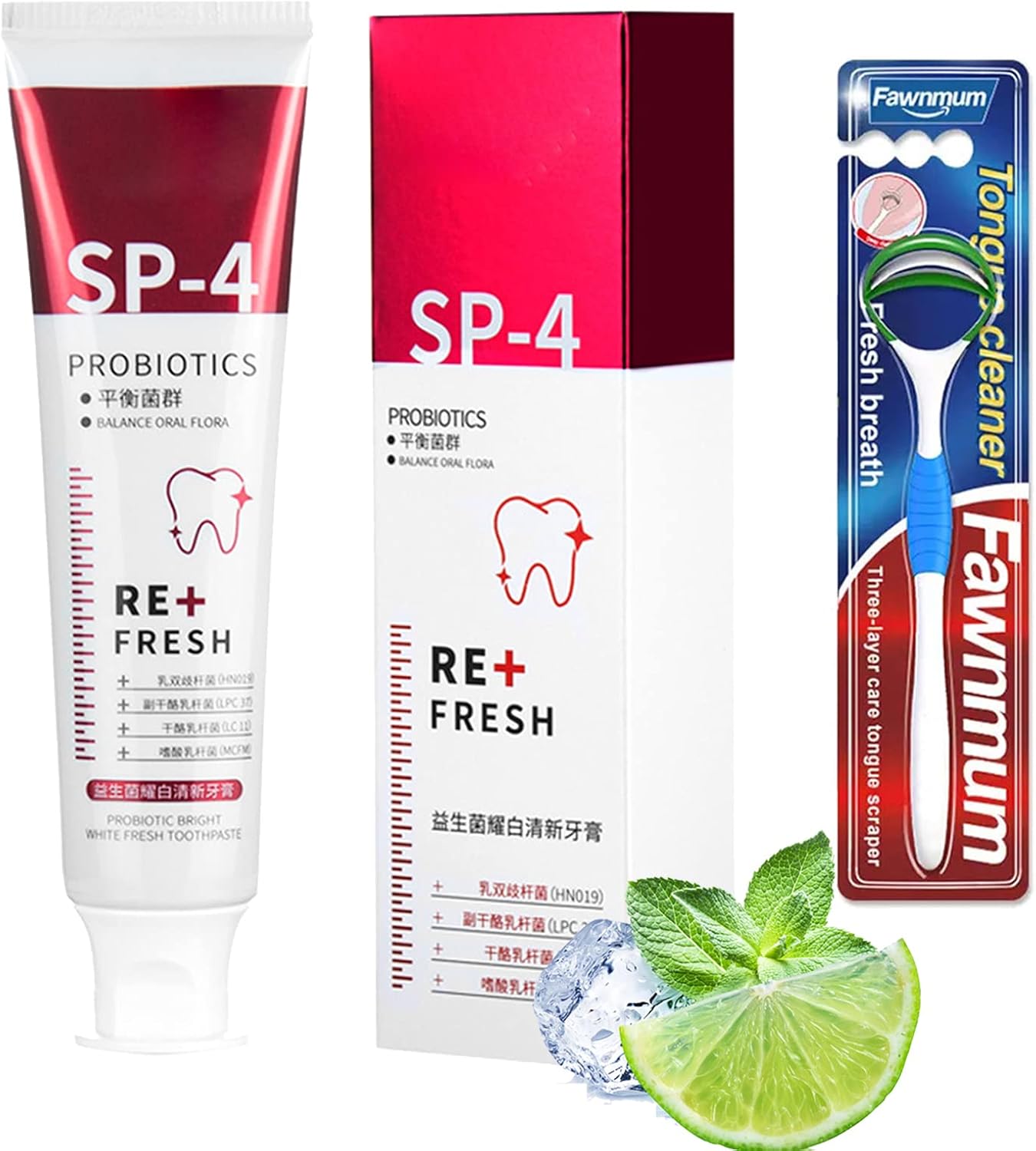 Yayashi Sp4 Toothpaste, Yiliku sp4 Probiotic Toothpaste, Sp4 Brightening