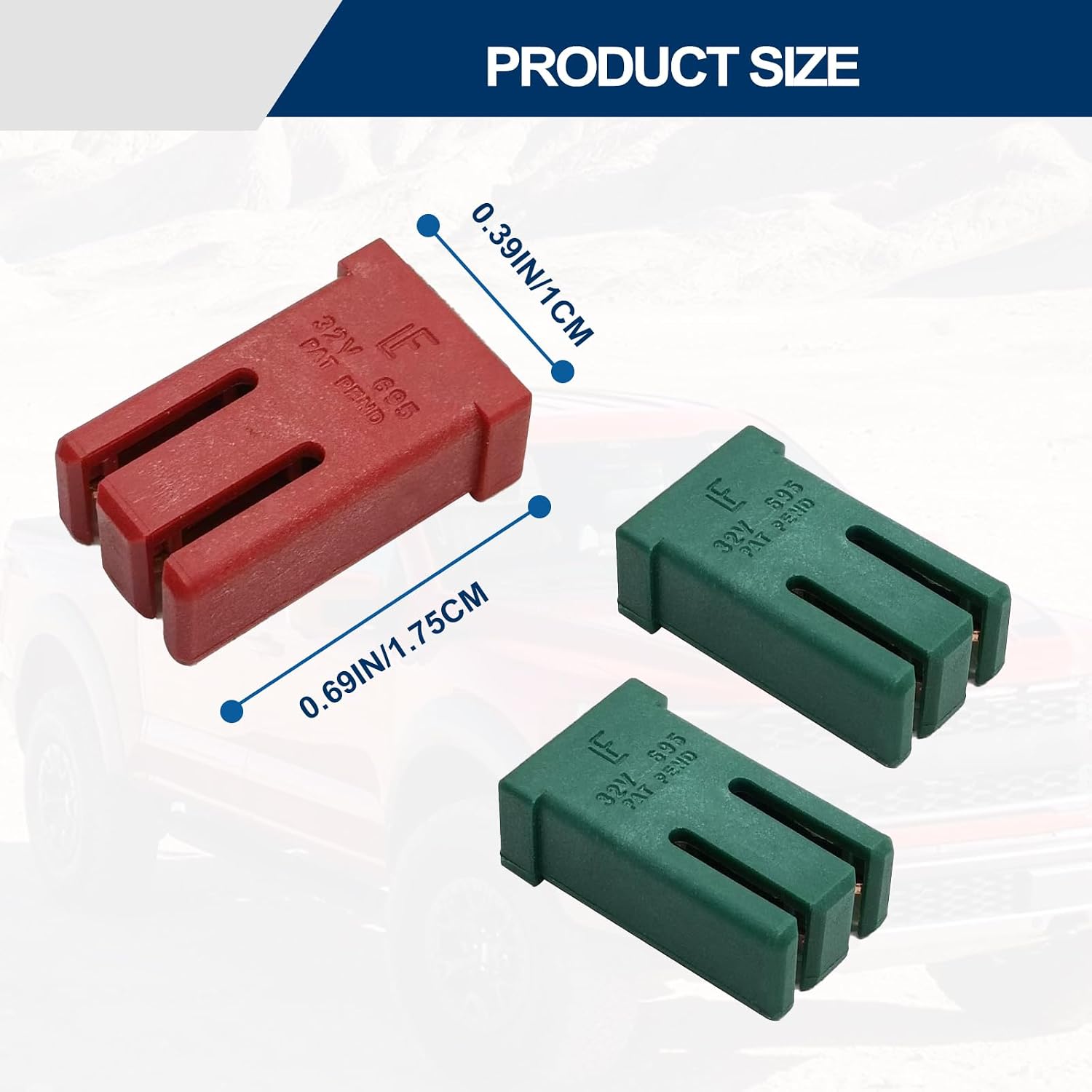 16PCS 32V Mini Slotted Automotive MCASE Shaped Cartridge Fuse Kit, Car Fuses Assortment Kit, 15A/20A/25A/30A/40A/50A/60A for Pickup/Truck/SUV Replacement Fuses
