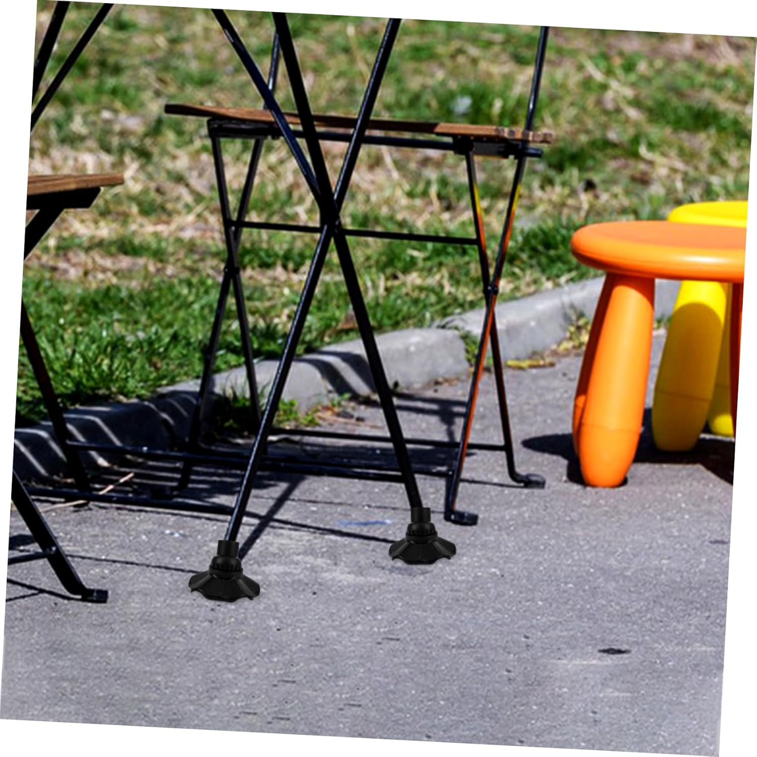 Mipcase 20pcs Non- Chair Leg Caps Floor Protectors for Folding Chairs Prevent Scratches Tile for Camping Outdoor Use