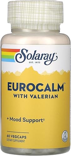 SOLARAY EuroCalm - 60 Cápsulas Vegetarianas - Raíz de Valeriana 200 mg