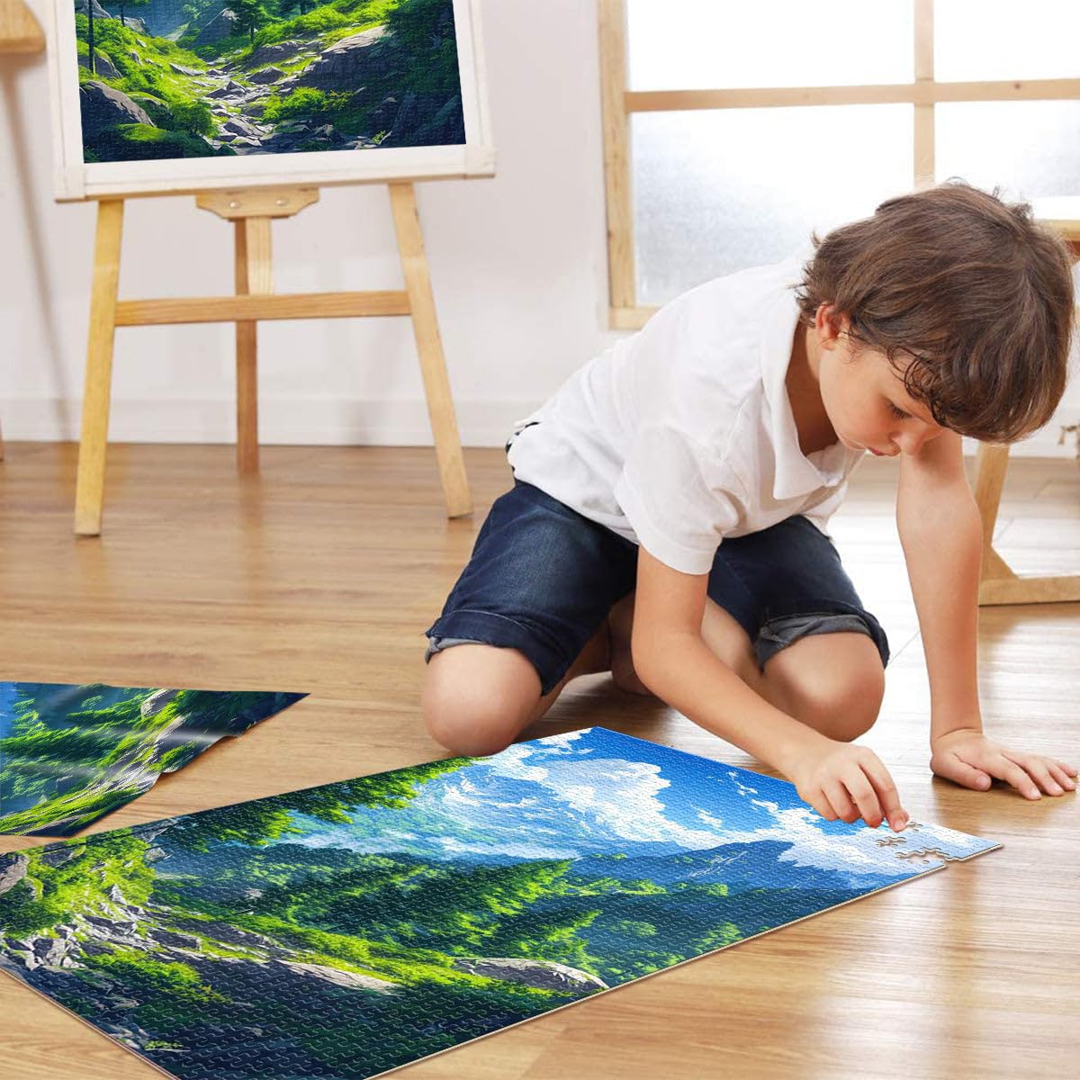 Majestic Peaks Puzzle da 2000 pezzi per adolescenti Aiuta il cervello ad allenare i giocattoli che creano dipendenza per coltivare la pazienza Adatto alle coppie 70x100cm