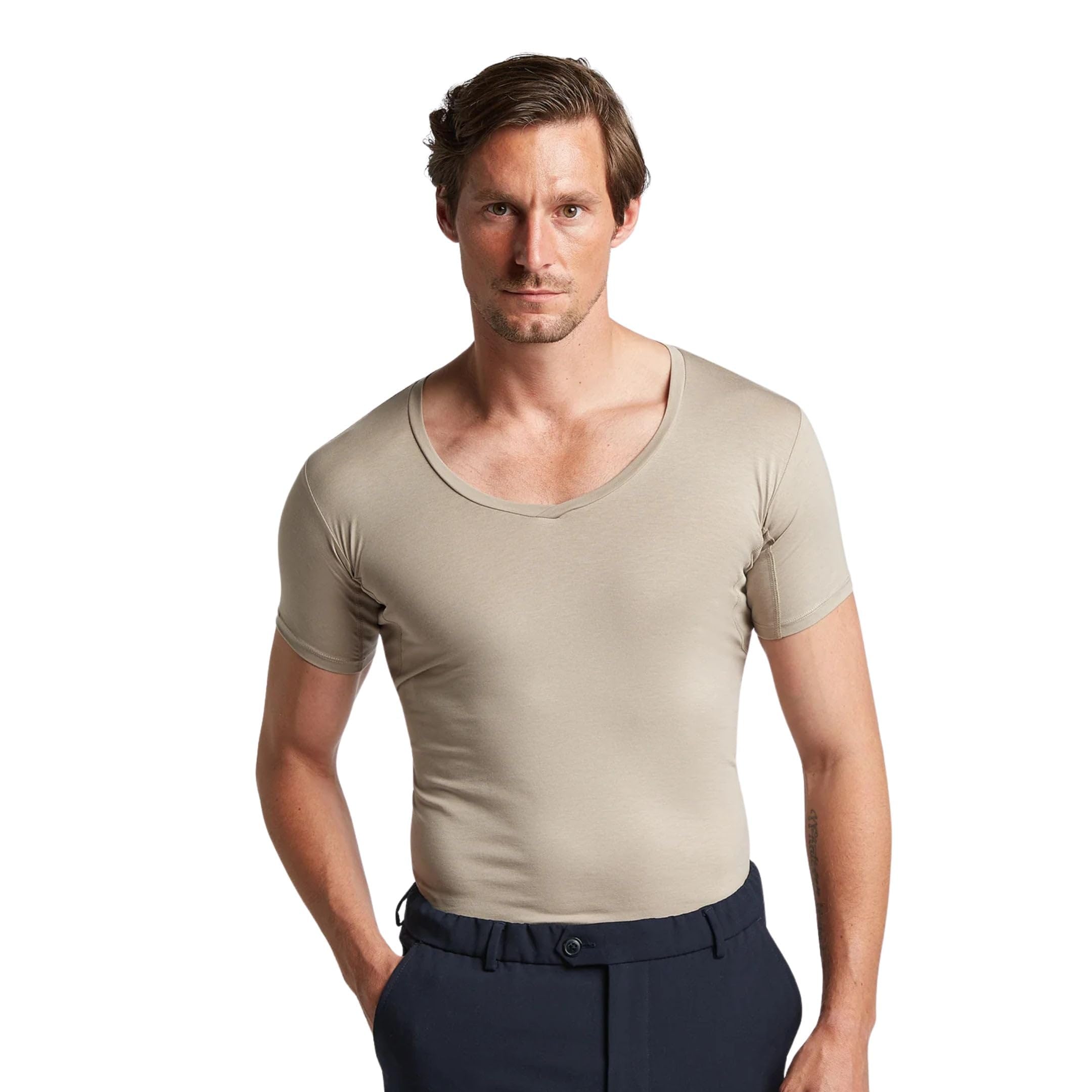 LABFRESH Maillot de corps résistant à la transpiration, antibactérien, anti-odeur, à base biologique et recyclé, invisible