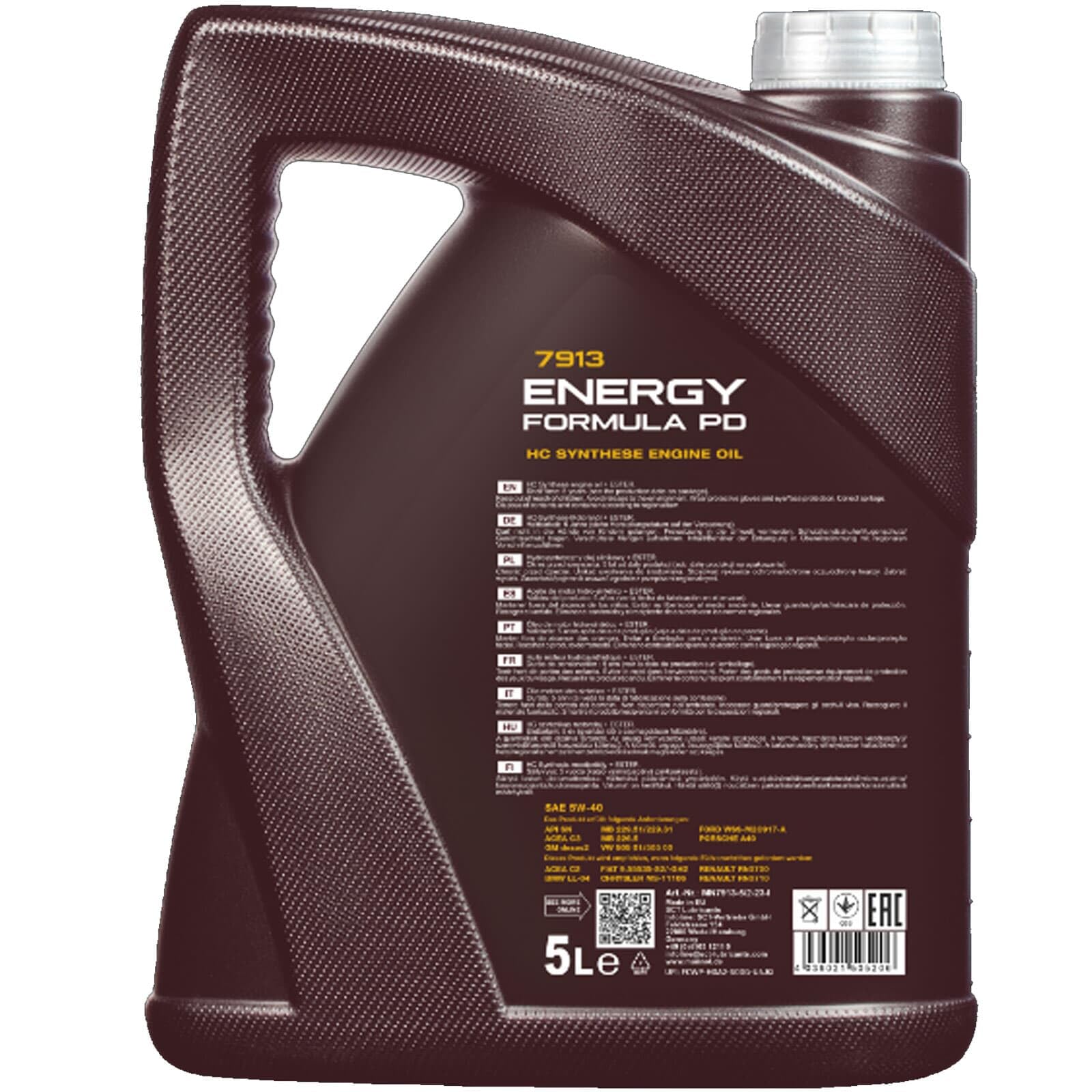 7L Mannol Energy Formula Pd SAE 5W40 Motoröl | passend für 502.00/505.01 LL-04 dexos2, Motoröl