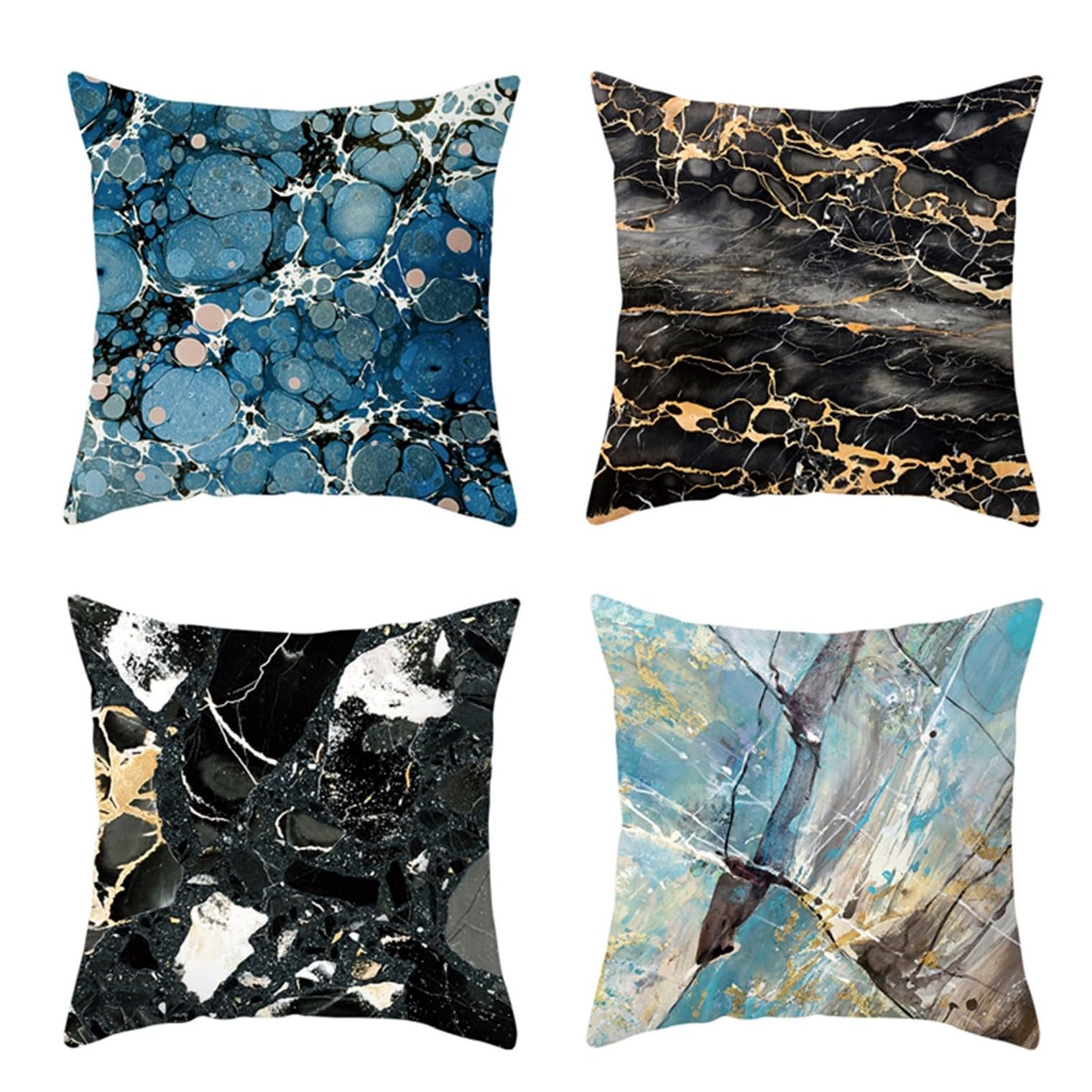 Soie housse de coussin indien éclatante 45x45 cm au toucher lisse et noble texture