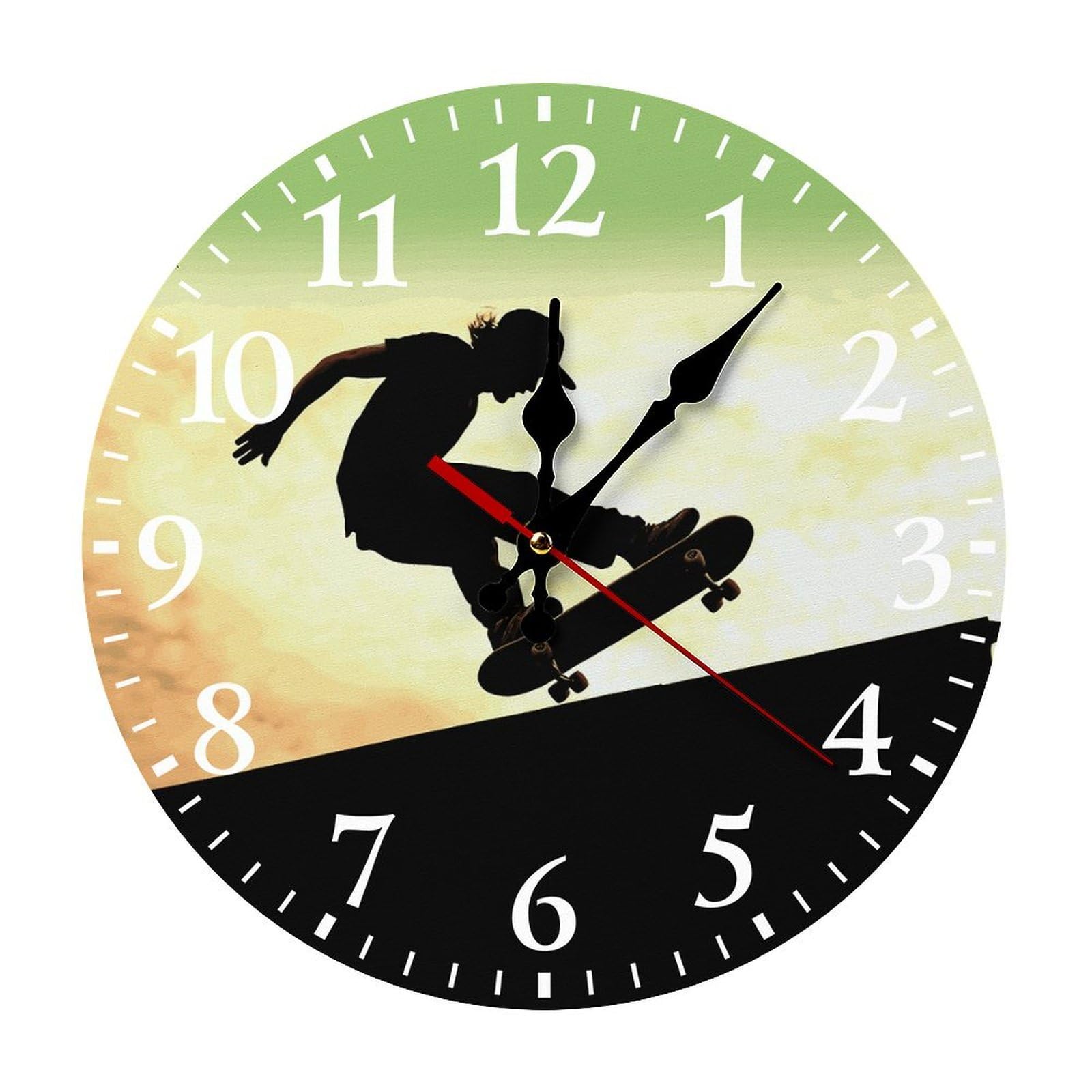 Horloge silencieuse à piles pour travailler et dormir sans aucun bruit de tic-tac