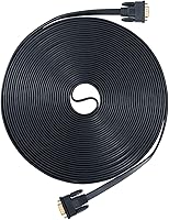 Vista 7 de DTech 10ft Ultra Delgado Monitor De Computadora VGA Cable 15 Pin Macho A Macho Conector SVGA Cable 10 Pies - Negro