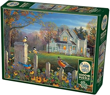 Cobble Hill 1000 Piece Puzzle - Evening Birds - Sample Poster Included