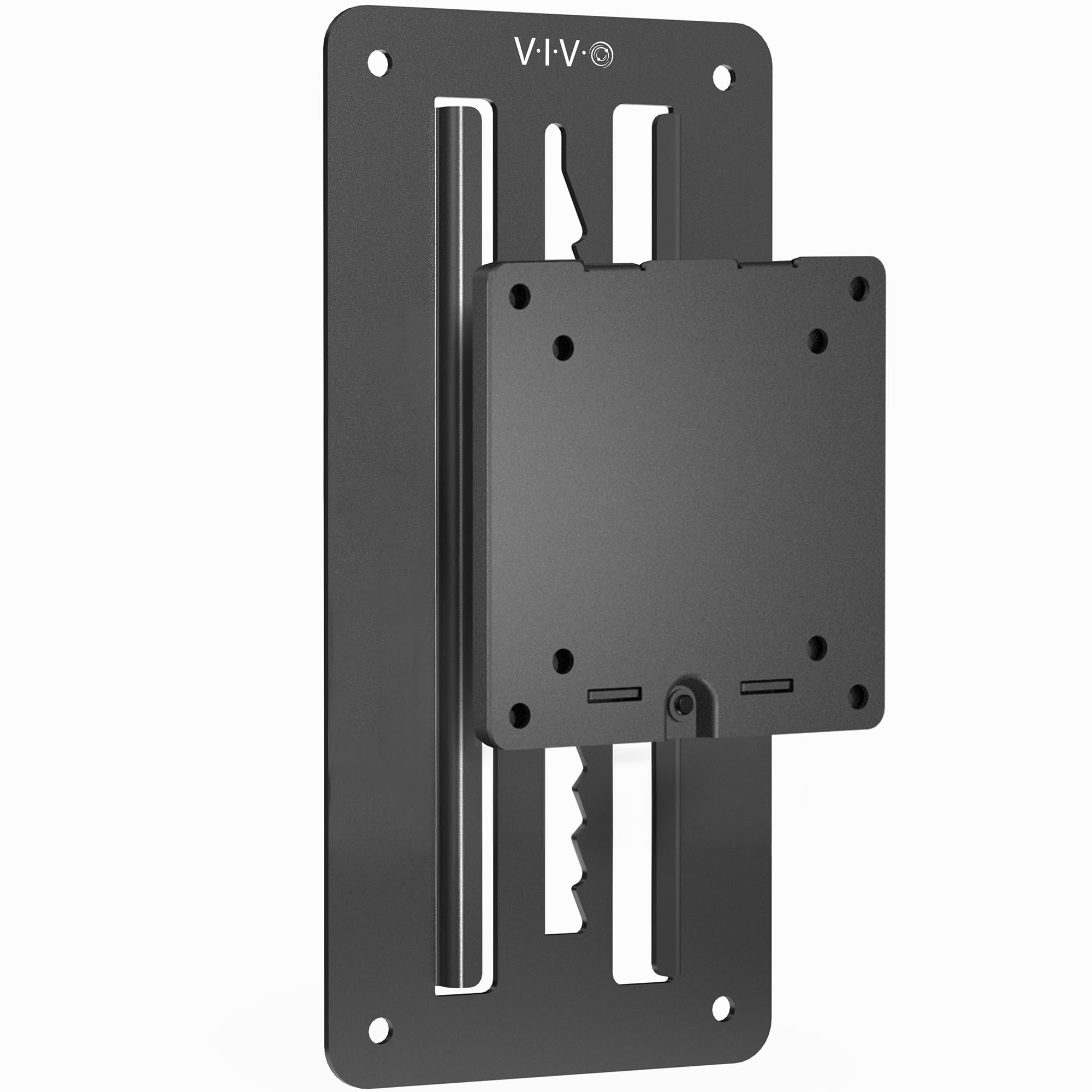 VIVO Single Ultrawide Heavy Duty Monitor Mount Wall Bracket, Height Adjustable up to 6.3 inch, Screens up to 49 inch with Max VESA 75x75mm and 100x100mm, Black, MOUNT-VW49A