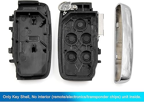 Miniatura 4 de uxcell Funda de repuesto para llave de coche KOBJTF10A para Range Rover Discovery 4 negro 5 botones