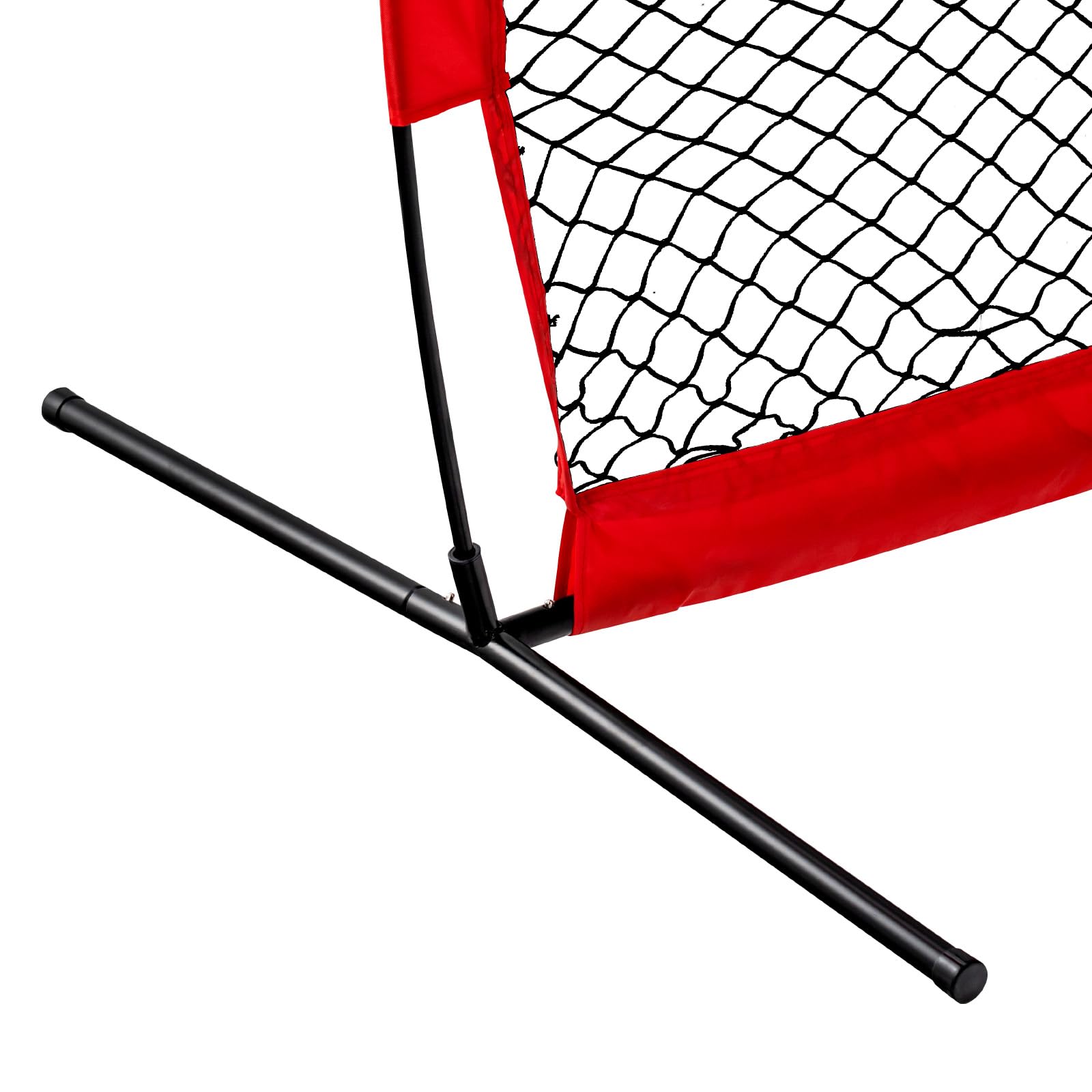 VEVOR Écran Protecteur de Baseball en I, Filet de Protection de Softball 140 x 218 cm, Portable avec Sac de Transport et Piquets de Sol, Équipements pour Cage de Frappeurs Protection Lanceurs