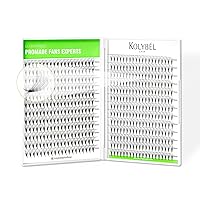 Vista 11 de Extensiones de pestañas postizas en abanico 600 unidades 6D, pestañas postizas sueltas hechas a mano 0.07 mm, 8-15 mm, rizado C/D, extensión