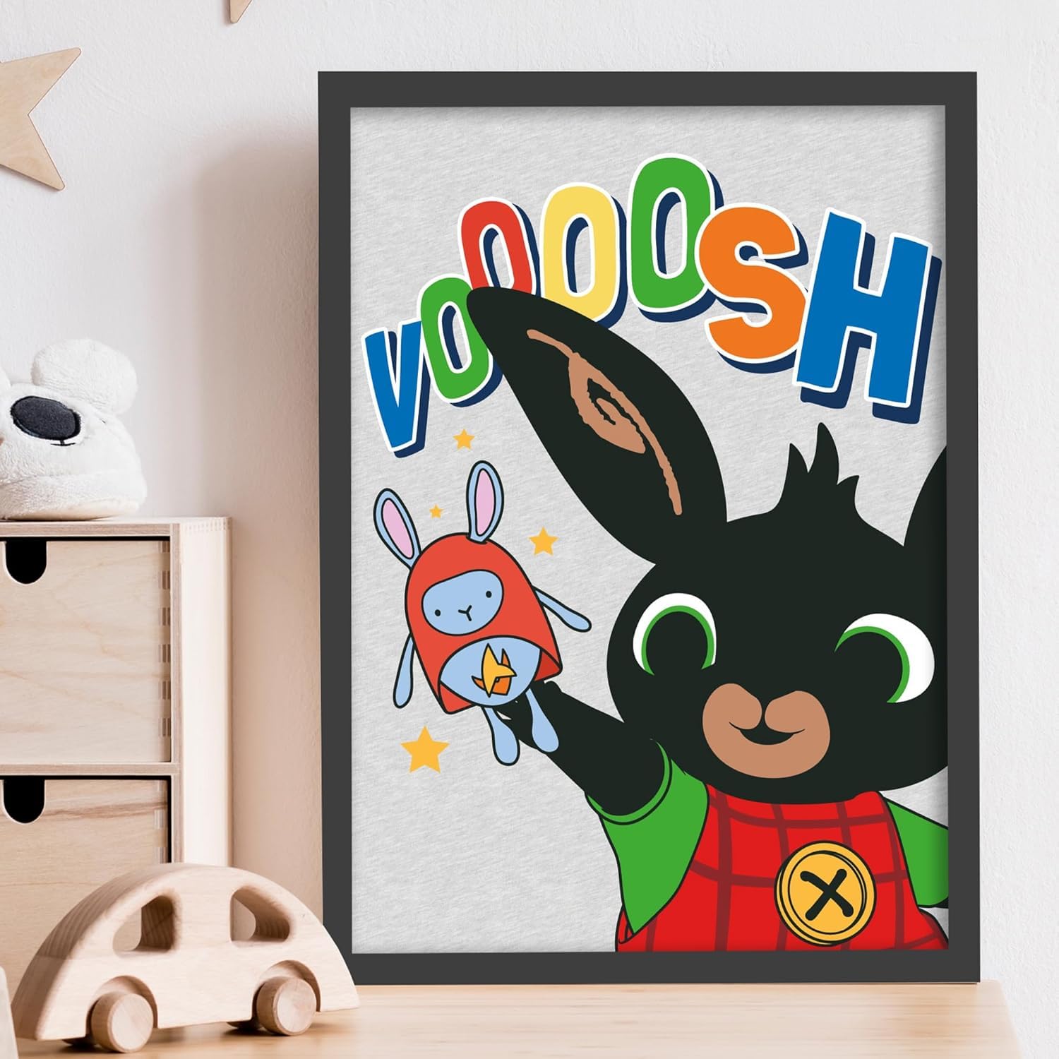 Themed Blue Bing Print - Hoppity Voosh Poster Wall Art (21Cm X 29.7Cm - A4)