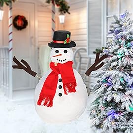 Colovis 16Pcs Snowman Decorating Kit, Snowman Making Kit Snow Toys for Winter Outdoor Party Christmas Holiday Decoration(2 Pack)