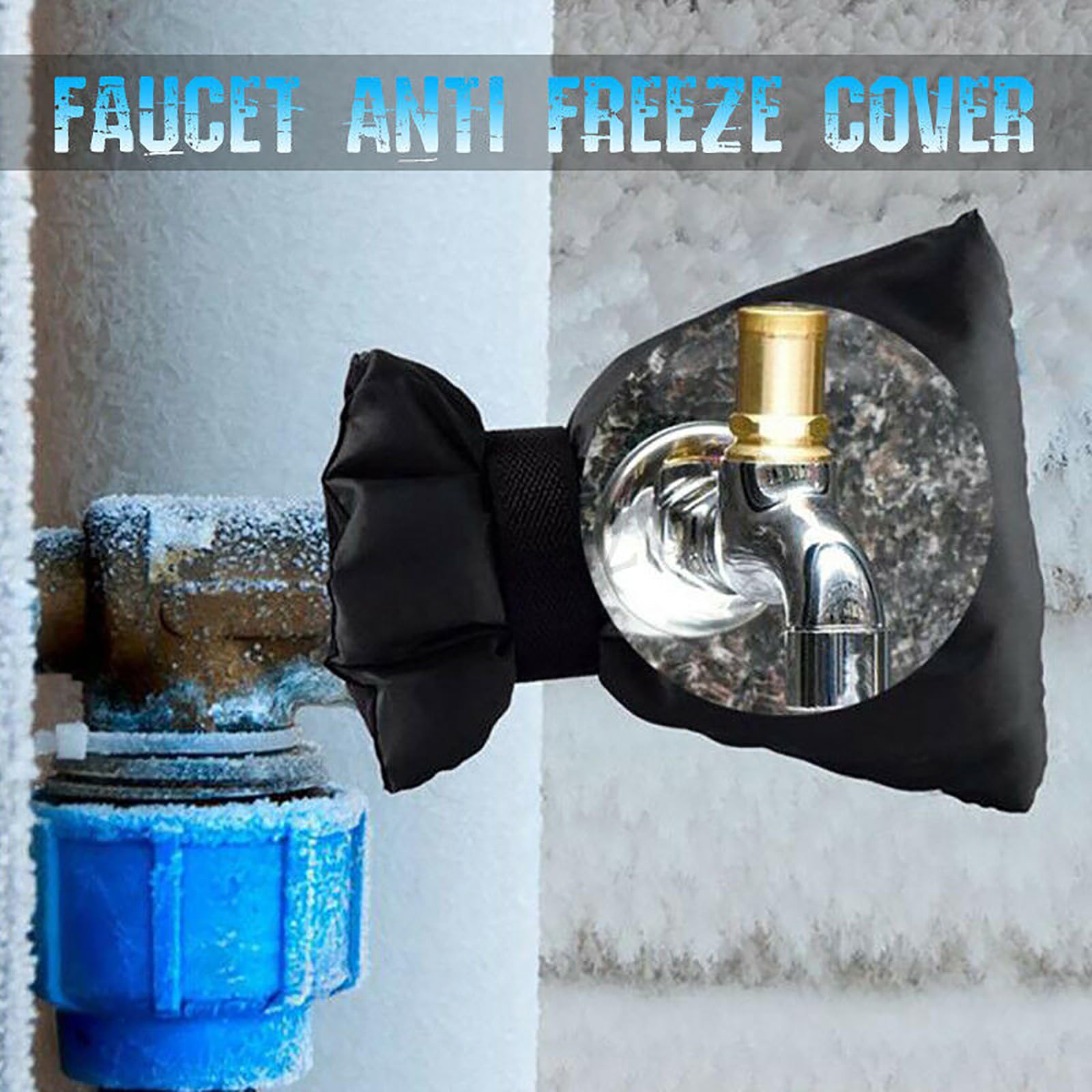 Coperture per rubinetti da esterno per l'inverno, confezione da 2, copertura in schiuma per protezione dal gelo invernale, copertura riutilizzabile per tubo esterno, coperture per beccucci isolate