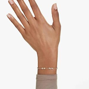 Swarovski Remix Collection Strand ブレスレット Swarovski Remix Collection strand, Round cut, White, Rhodium