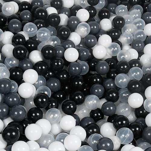 Paquete de 100 bolas para tienda de campaña, bolas de plástico coloridas sin BPA, bolas de juego para bebés para piscina de pelotas, casa de rebote,