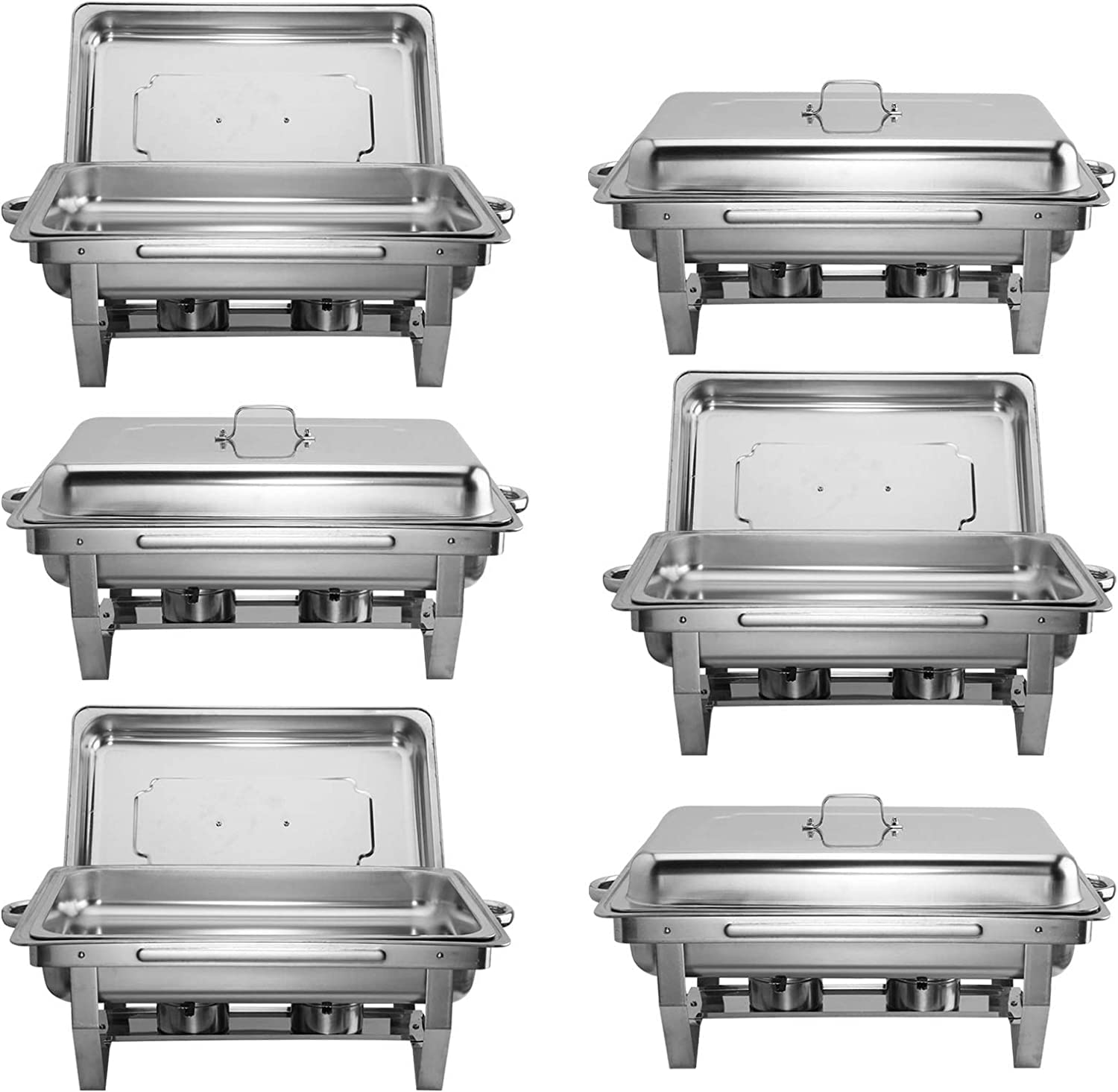 Buy CREWORKS Chafing Dishes Food Warmers with Pans Chafing Fuel Chafing