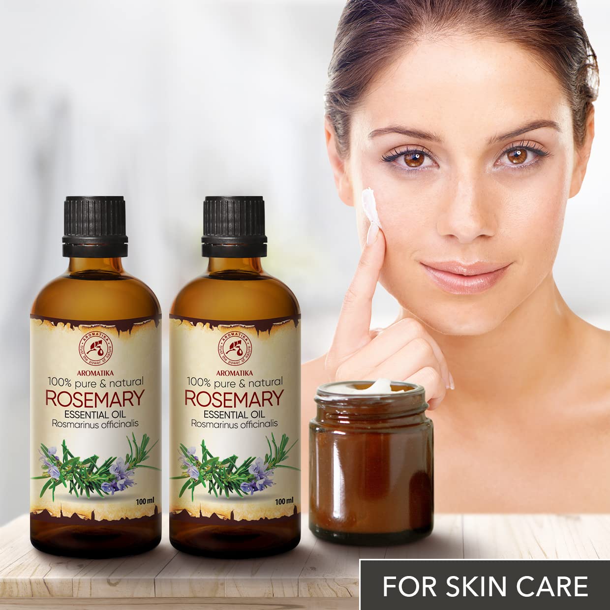 Aceite de Romero 200ml - Rosmarinus Officinalis - España - 100% Puro y Natural - Mejor para Aromaterapia - Baño de Aroma - Difusor - Fragancia para Hogar - Rosemary Essential Oil 200ml