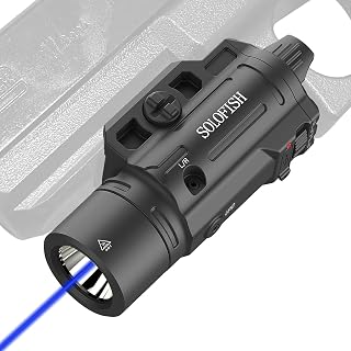 Solofish 1500 Lumens Pistol Light Blue Laser Combo