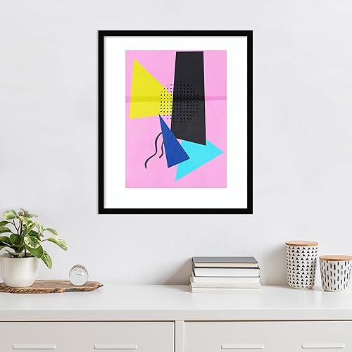 Miniatura 4 de Amanti Art Framed Wall Art Print 25x21 Retro Sound by PI Studio, Abstract Wall Art, Modern Contemporary Decor, Medium Poster Painting Artwork for