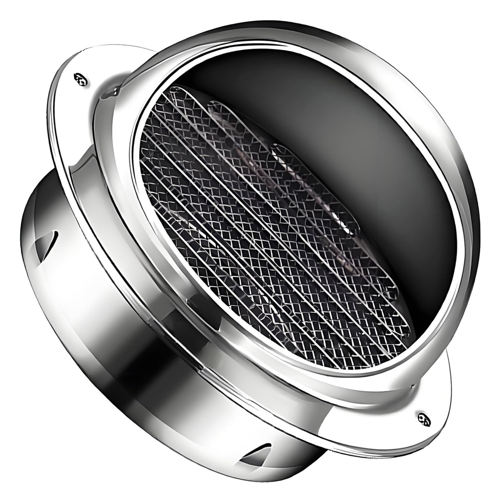 Kratka wentylacyjna okapu ściennego zewnętrznego 50mm-300mm, kratka wentylacyjna z osłoną przeciwdeszczową, okrągła metalowa nasadka do okapów, suszarek, łazienek (300mm)