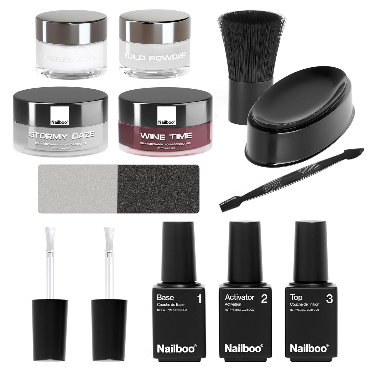 Nailboo Premium Dip Nails Essentials Kit, Nail Powder Dip