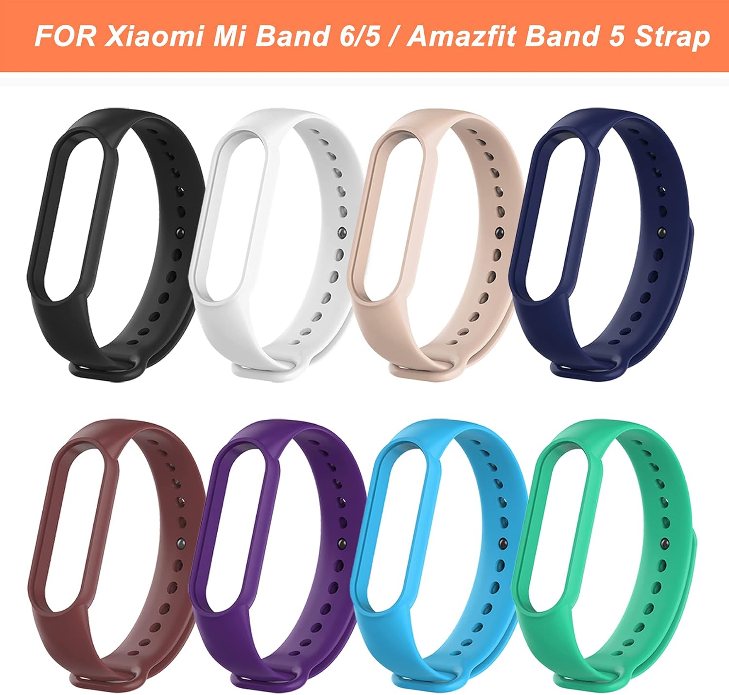 BDIG Compatible for Xiaomi Mi Band 6 Strap Replacement Mi Band 7 - Image 3